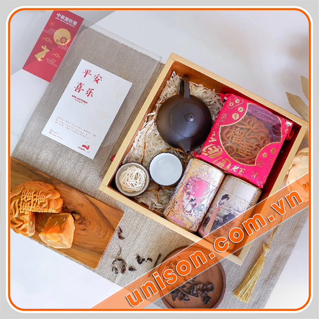 Giftset trung thu độc đáo, ý nghĩa - hộp đựng bánh trung thu uni-son hình 1