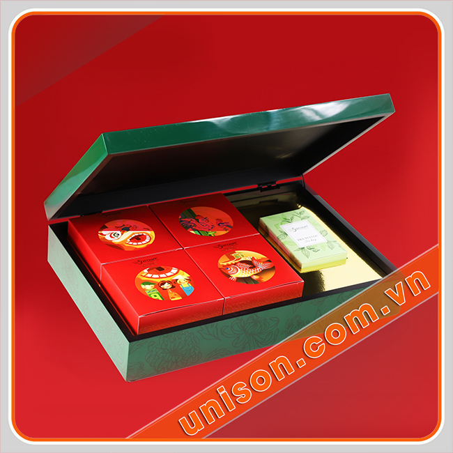 Giftset trung thu độc đáo, ý nghĩa - hộp đựng bánh trung thu uni-son hình 1