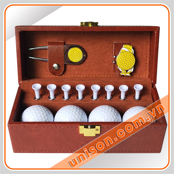 Hộp đựng banh golf bọc da