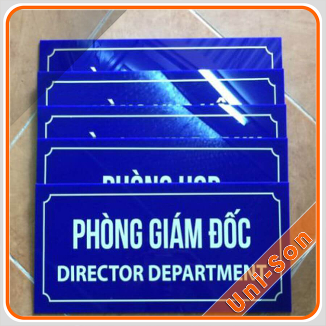 bảng hiệu công ty, số nhà, biển báo mica giá tốt tphcm unison hình 1