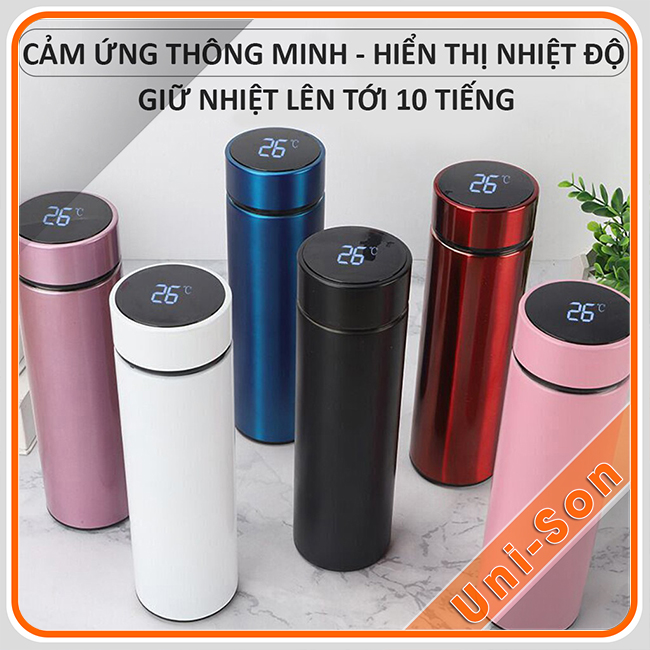 Mẫu bình giữ nhiệt hiển thị nhiệt độ ấn tượng, giá tốt unison hình 1