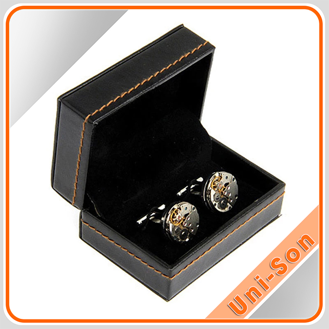 hộp da đựng khuy măng sét (leather cufflinks box) unison hình 1