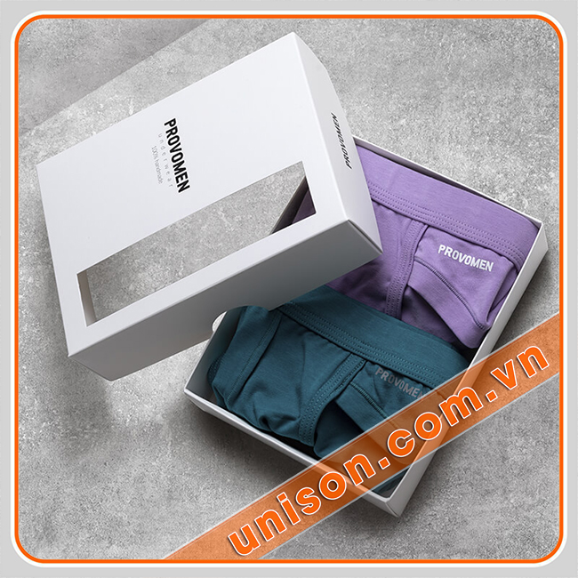 Sản xuất hộp giấy đựng quần áo shop thời trang uni-son hình 1